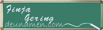 Finja Gering Visitenkarte